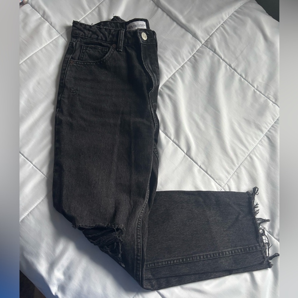Zara Black Straight Jeans Classic Style